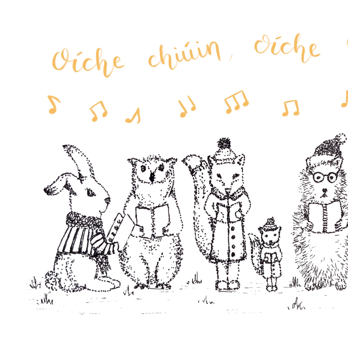 Woodland Animals Singing Carols